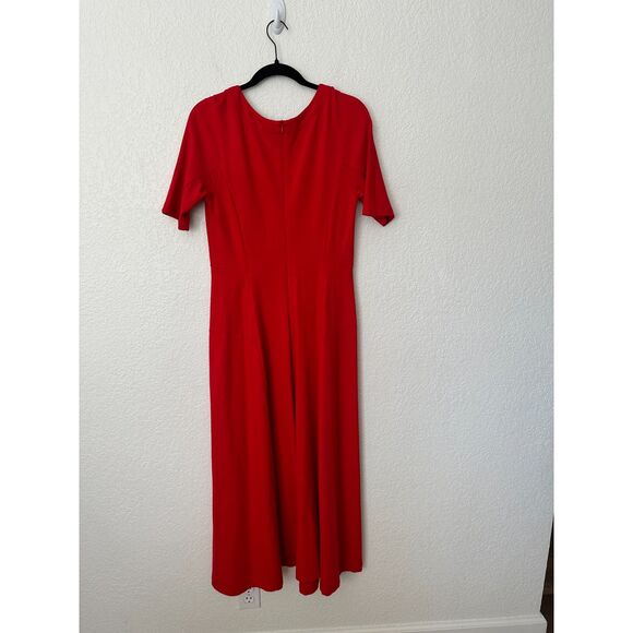 Soft Surroundings Red Swing Time V Neck Maxi Dress Size 6 - Picture 6 of 11